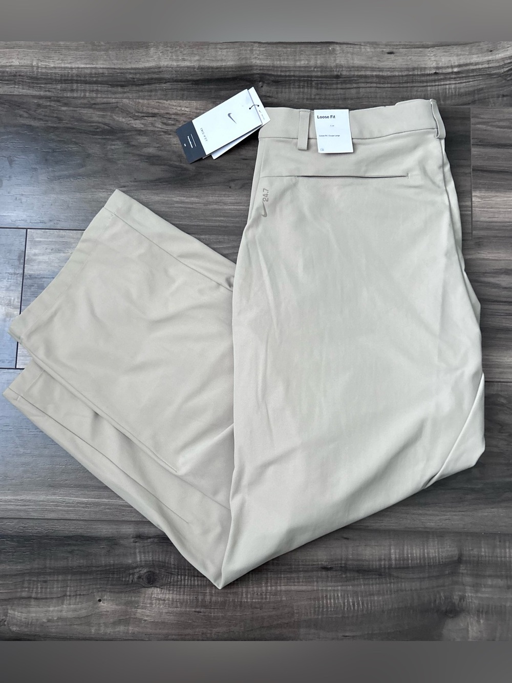 Nike 24.7 PerfectStretch Utility Pants Khaki HV0377-253 Men's 36x30 Actual 36x28